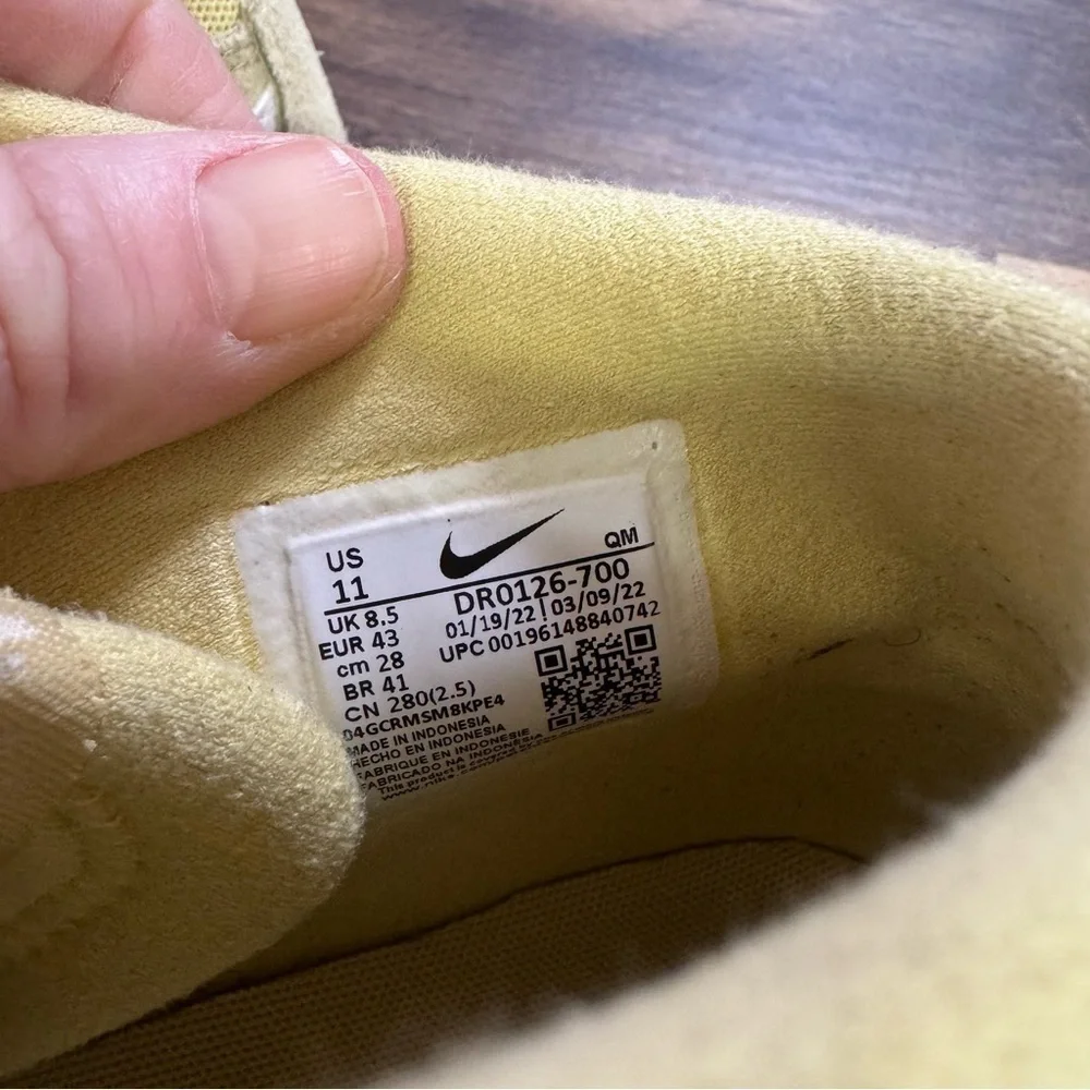Nike (WMNS) Nike Bruin High SB 'Lemon Wash Gum' DR0126 Size 11/ Men 9.5